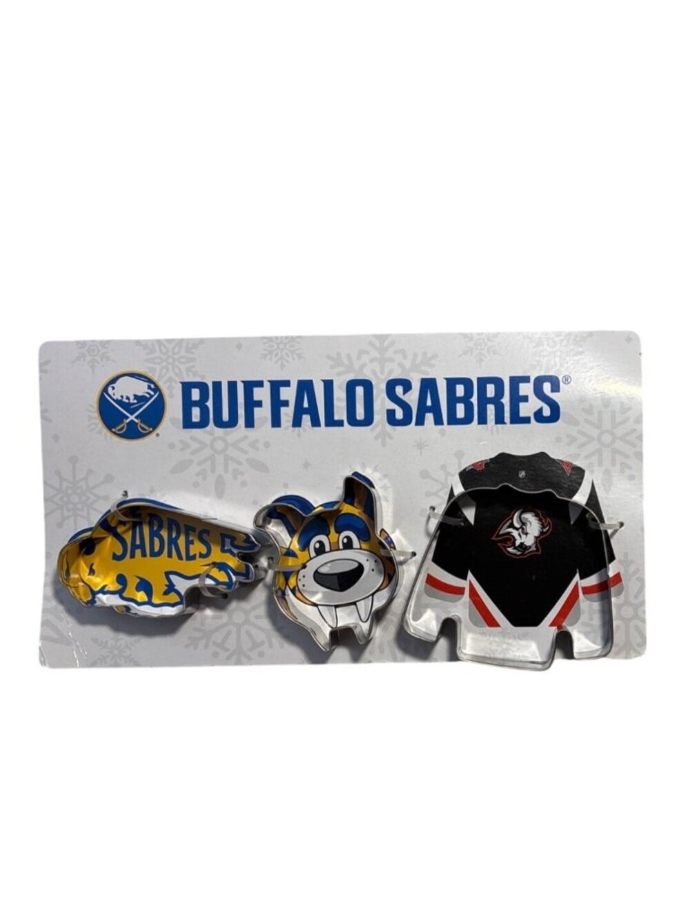 Buffalo Sabres Themed Cookie Cutter Set of 3 New